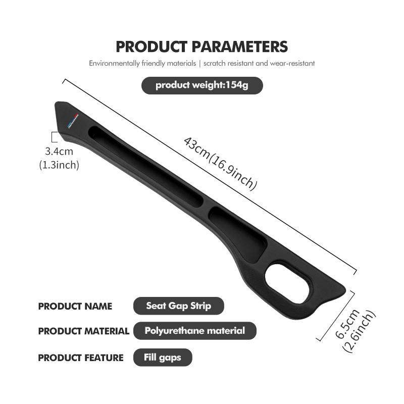 tclvr3 Car Seat Gap Filler Seat Side Crevice Filler Strip Badge Auto Accessories For BMW 1 2 3 5 7 Series X1 X2 X3 X4 X5 X6 G20 G30 G11