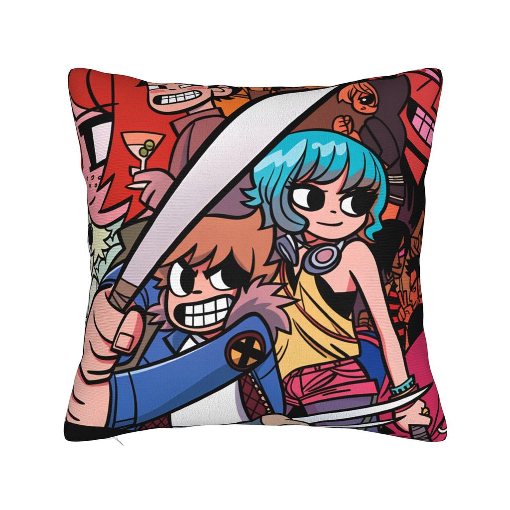Scott Pilgrim Vs The World Anime Pillow Cover Comfy Cushion Cover Morden Pillow Case For Sofa Car Home Decor