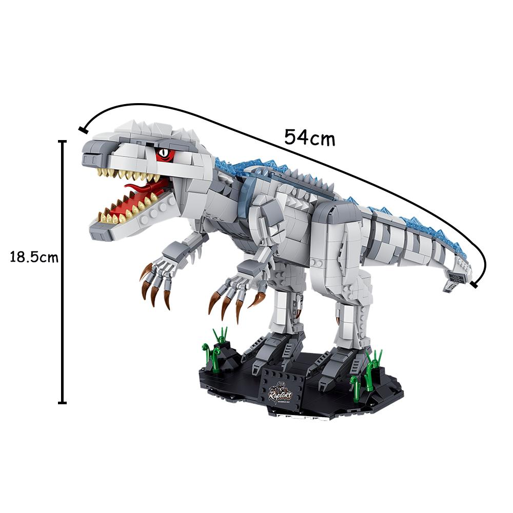Tyrannosaurus Rex or Velocira Dinosaur Models Micro Mini Construction Blocks designed for Adult Puzzle Playthings Ideal Gifts Desktop Decoration