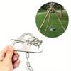1PC Outdoor Stainless Steel Picnic Tripod Adjustable Can Hanger Convenient and Easy To Set Up Camping Campfire Barbecue.