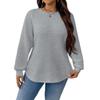 Women's Solid-color Fashionable Long-sleeved Top