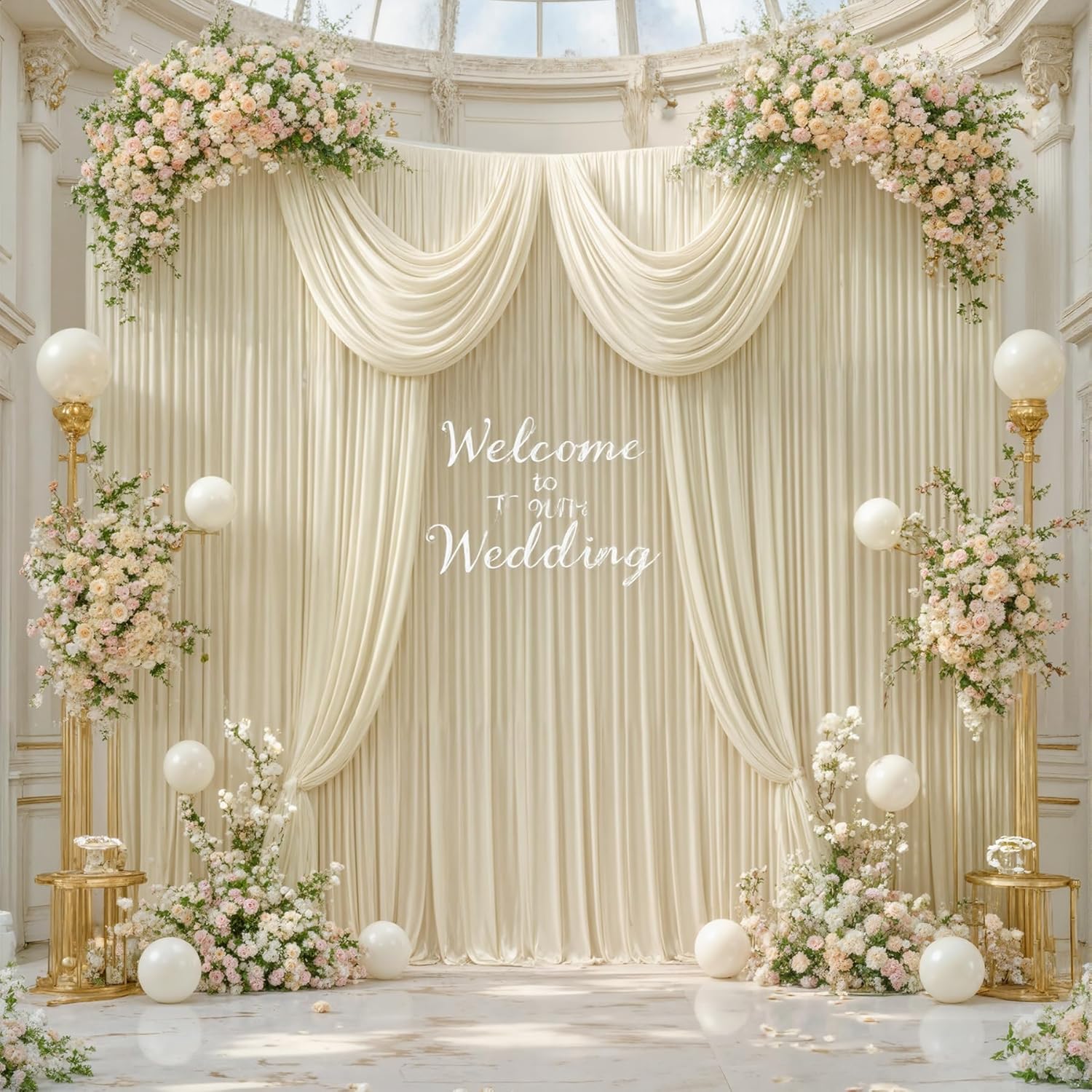 Backdrop Curtains for Parties, Wrinkle Free