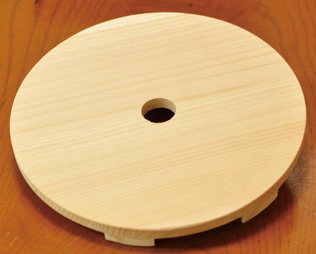 Sawara Drop Lid 21cm (Japanese Cypress) (pressing Lid) (82567)