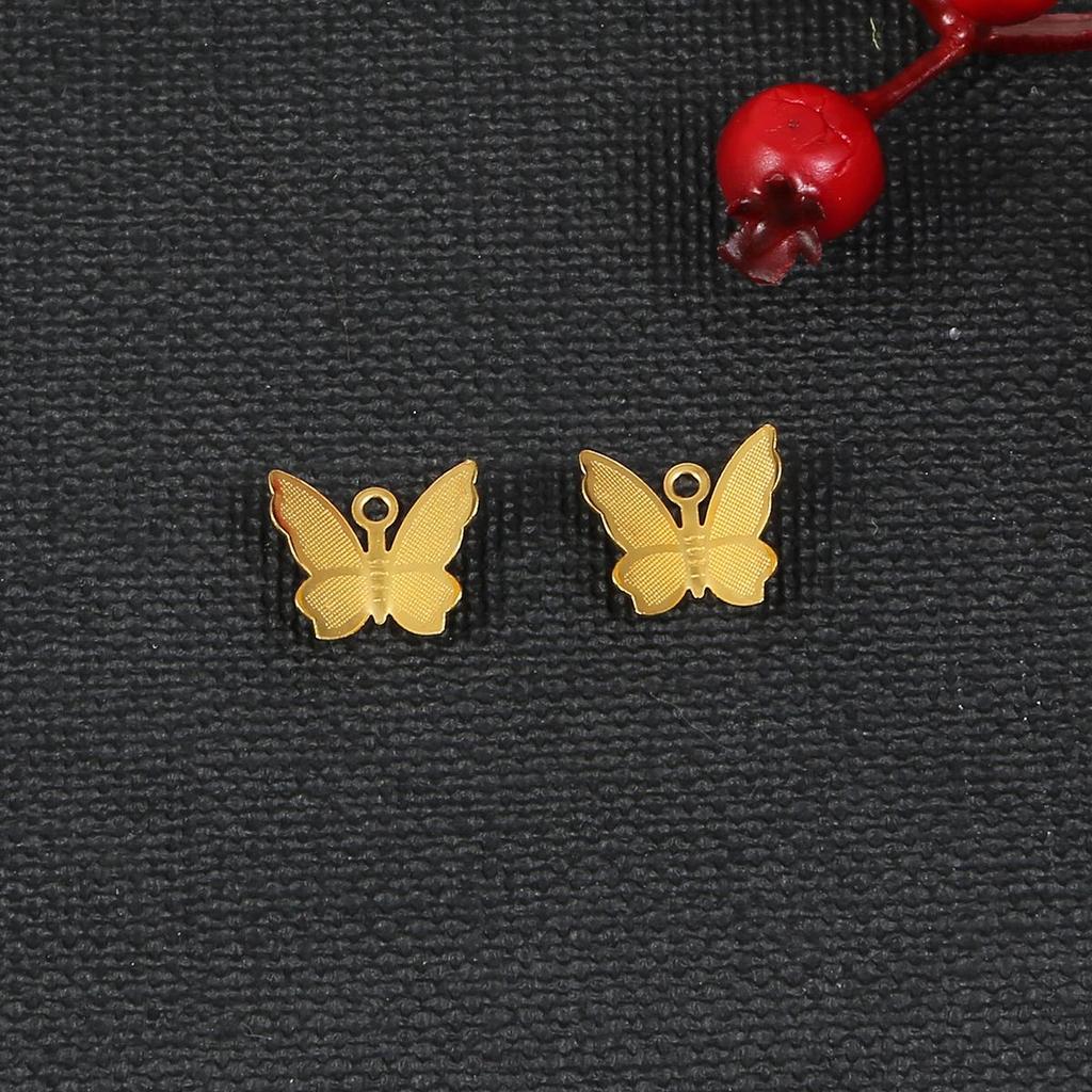 10Pcs Antique Brass Slice Pendants For Jewelry Making DIY Charm Decoration