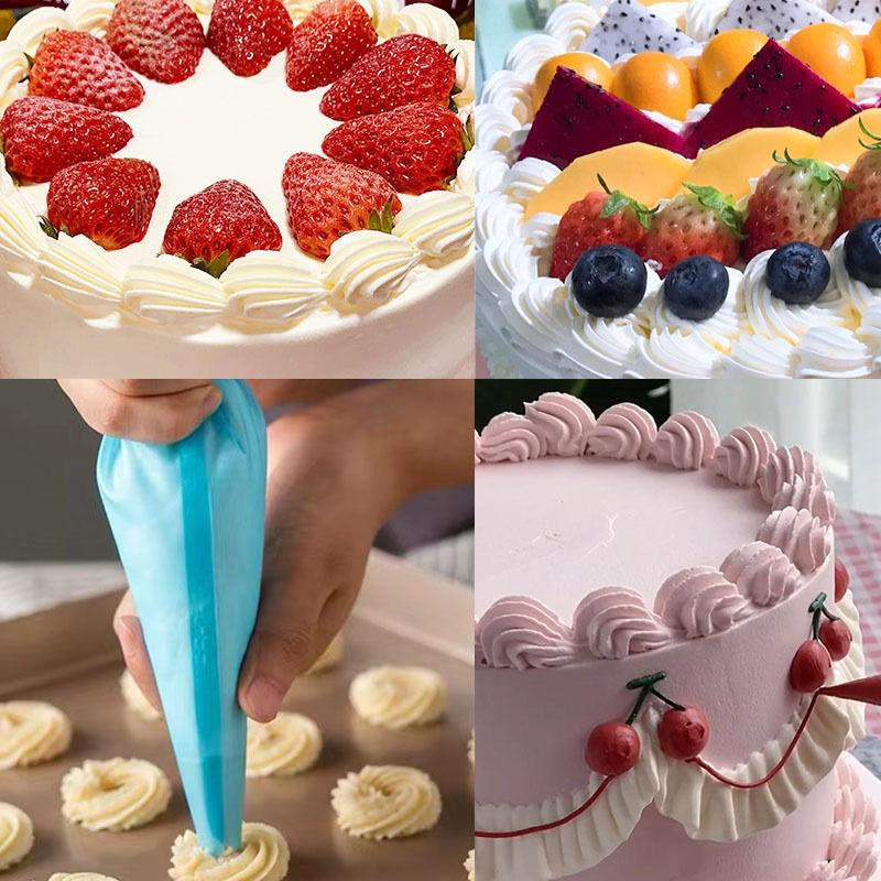 Sac à poche riutilizzabili in silicone e TPU ispessiti - Strumenti per pasticceria disponibili nelle taglie Piccola, Media, Grande ed Extra Large