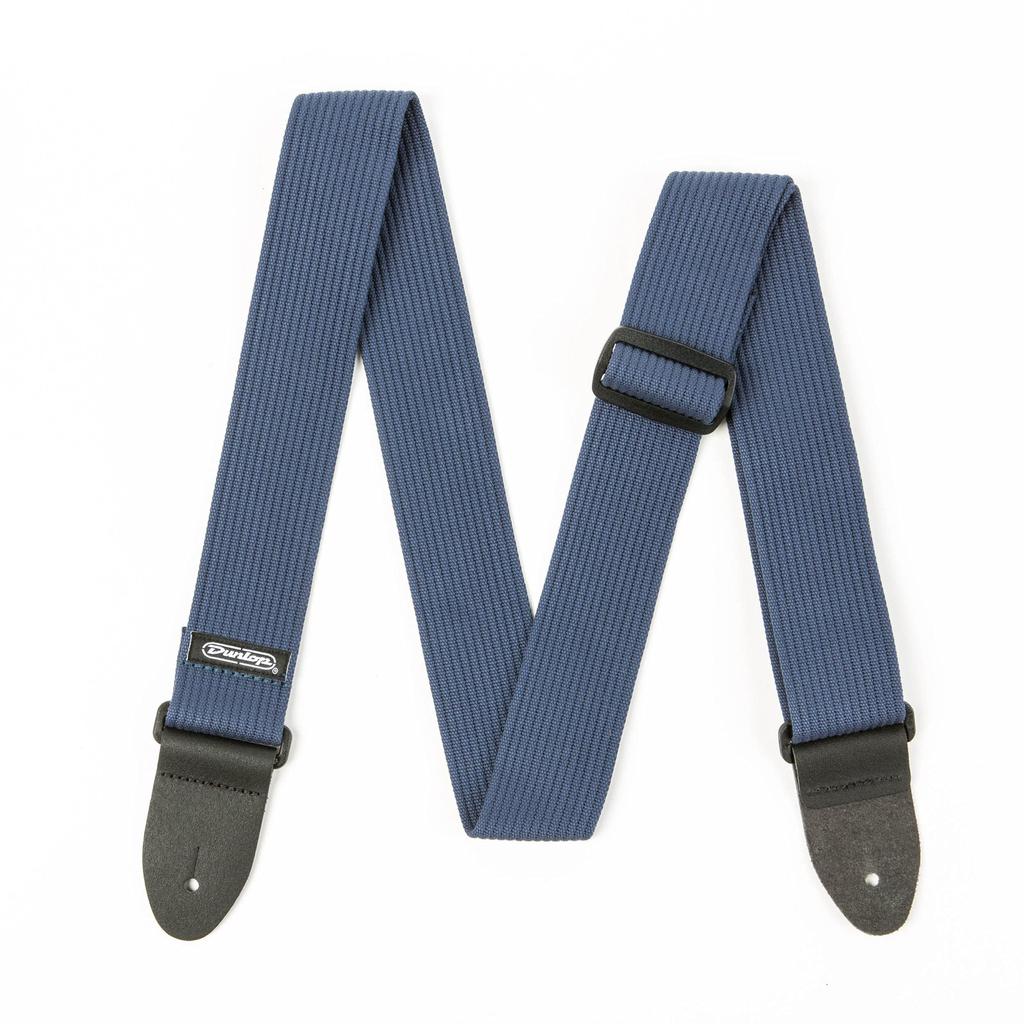 Jim Dunlop Ribbed Cotton Strap Navy Guitar Strap Mesh D27-01NV