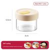 1 Pezzo Barattolo in Vetro per Alimenti da 240/400 ml con Coperchio in Silicone Ermetico Resistente al Calore Adatto al Microonde Contenitore per Zuppe Succhi Barattolo per Cereali
