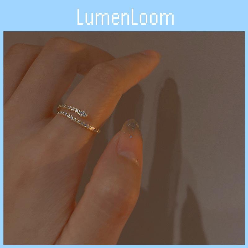 Stylish Adjustable Copper Finger Ring For Women Unique Geometric Design Chic And Trendy