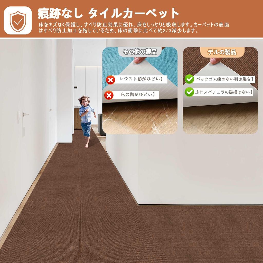 XINJIY Hallway 4mm Floor Kitchen Tile Entryway Long Compatible with Underfloor Solid Washable Carpet, 60x240cm, Thick, Anti-Slip, Water-Repellent,