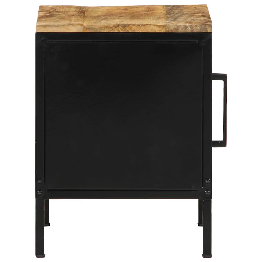 Nightstand Brown and Black 30 x 30 x 40 cm
