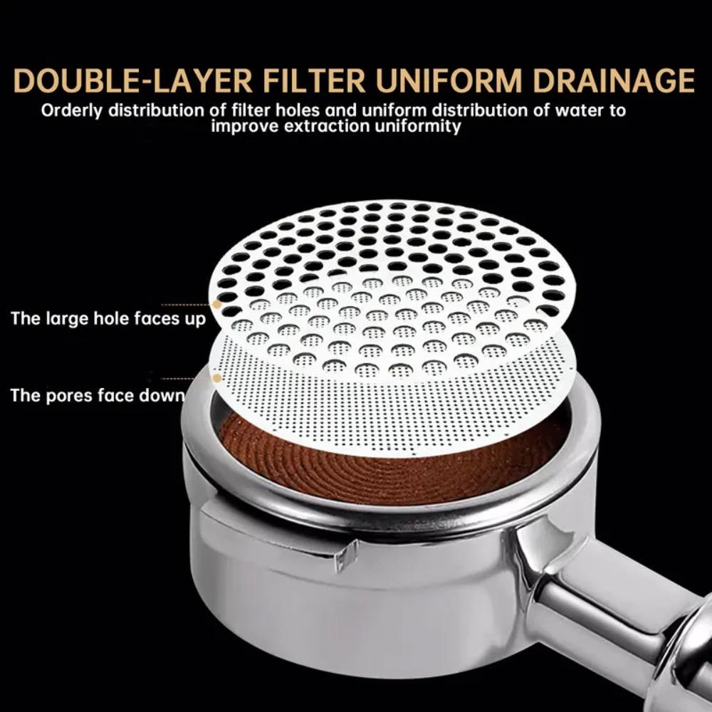 Reusable Coffee Extraction Mesh 51/53/58mm Espresso Portafilter Filter Mesh  Barista