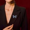 Stilvolle Bestickte Schmetterlingsbrosche Damenbekleidung Dekoration Schal Pin Accessoire Schmuck für Anzüge und Schals