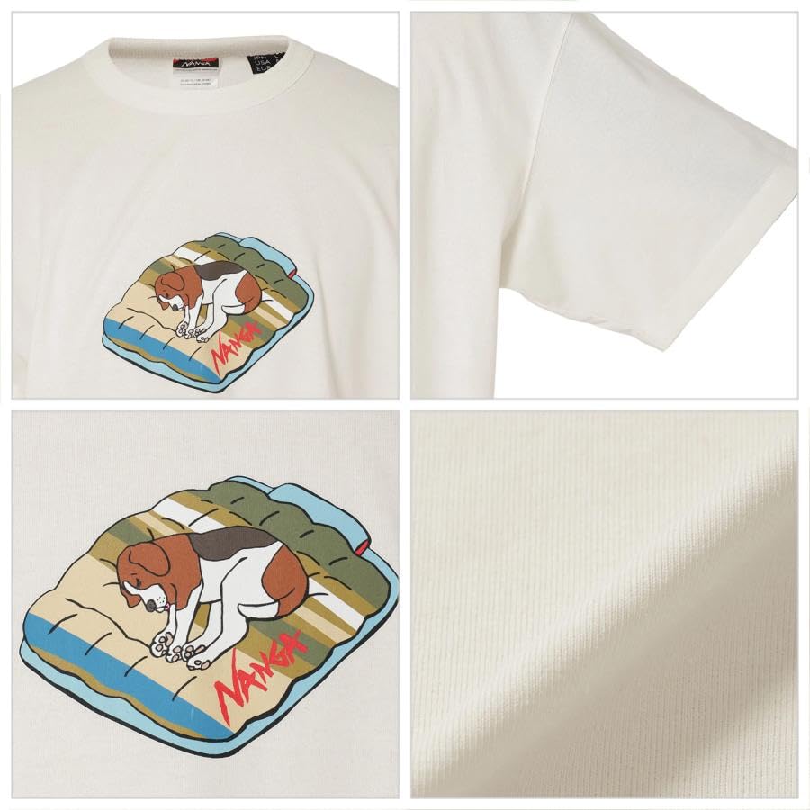NANGA ECO HYBRID TEE Casual Short Sleeve Shirt Tops N0003651 652 653 655 656 657 659 660 661 (DOG PT) Men's Spring/Summer T-Shirt