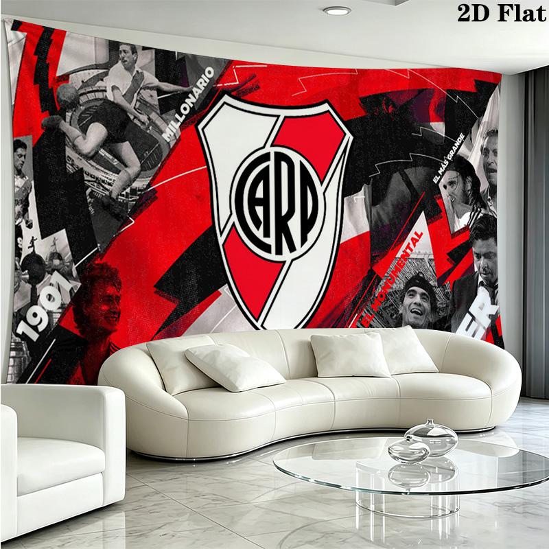 River Plate Wall Tapestry Aesthetic Wall Hanging Printed Fabric Blanket Decorative Tapestries for Bedroom Living Room Home Decor
