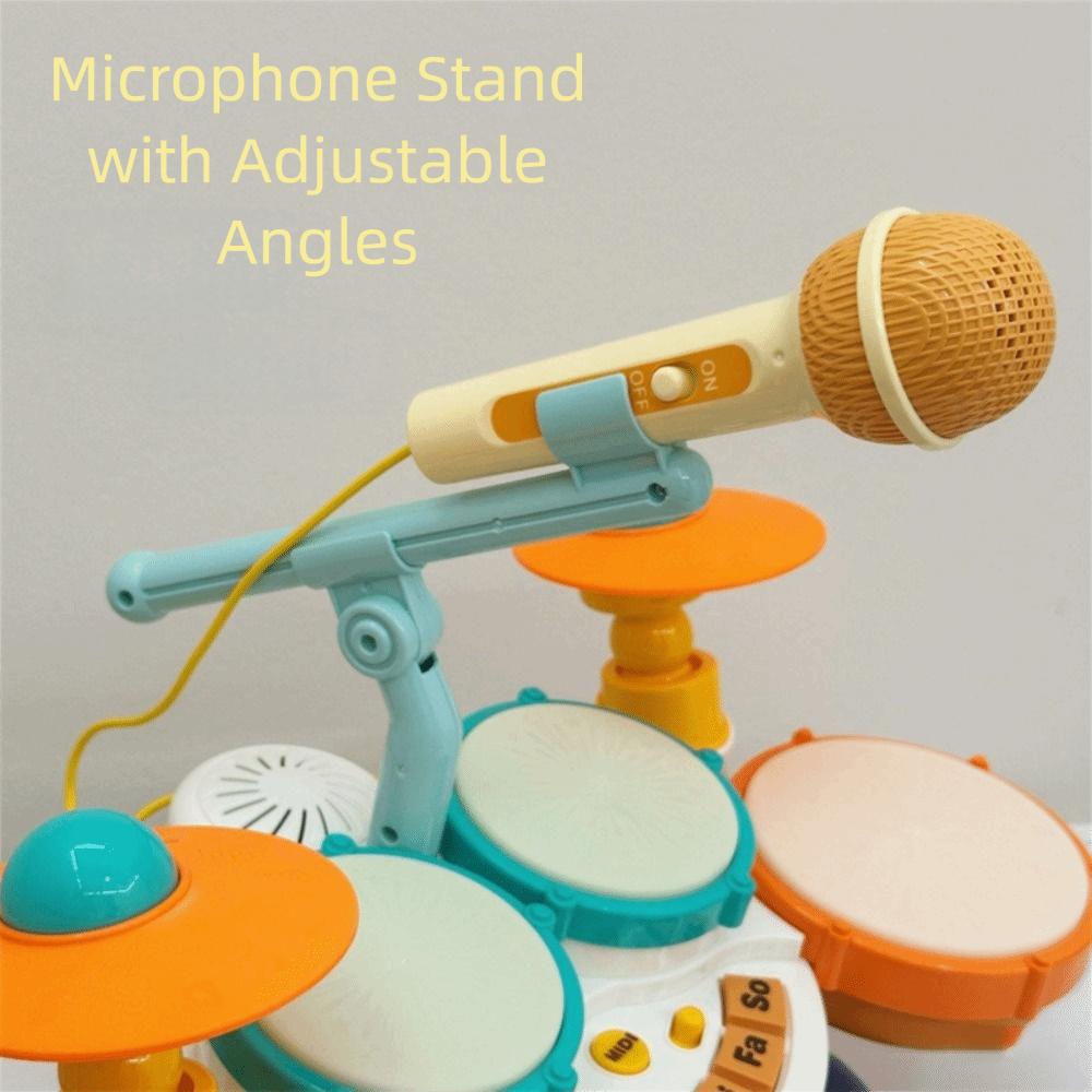 Conjunto de Bateria Multifuncional Instrumentos Musicais para Bebê Sem BPA Brinquedos Musicais Crianças