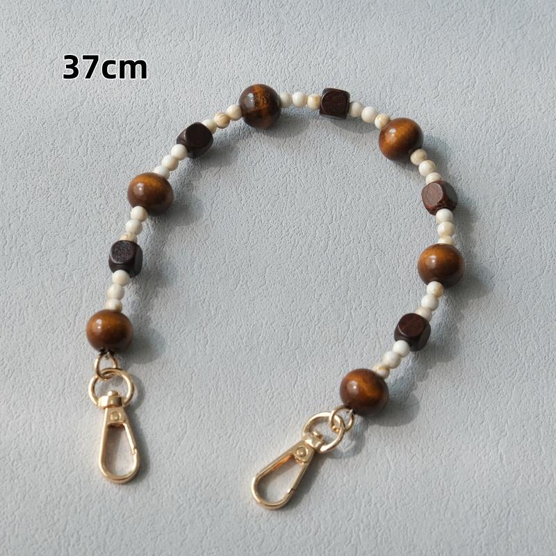 

Новая Мода Женская Сумка Аксессуар Съемные Деревянные Цепи с Бусинами Милый Акриловый Роскошный Ремешок Женская Элегантная Сумка Плечевая Ручка Цепь 37CM