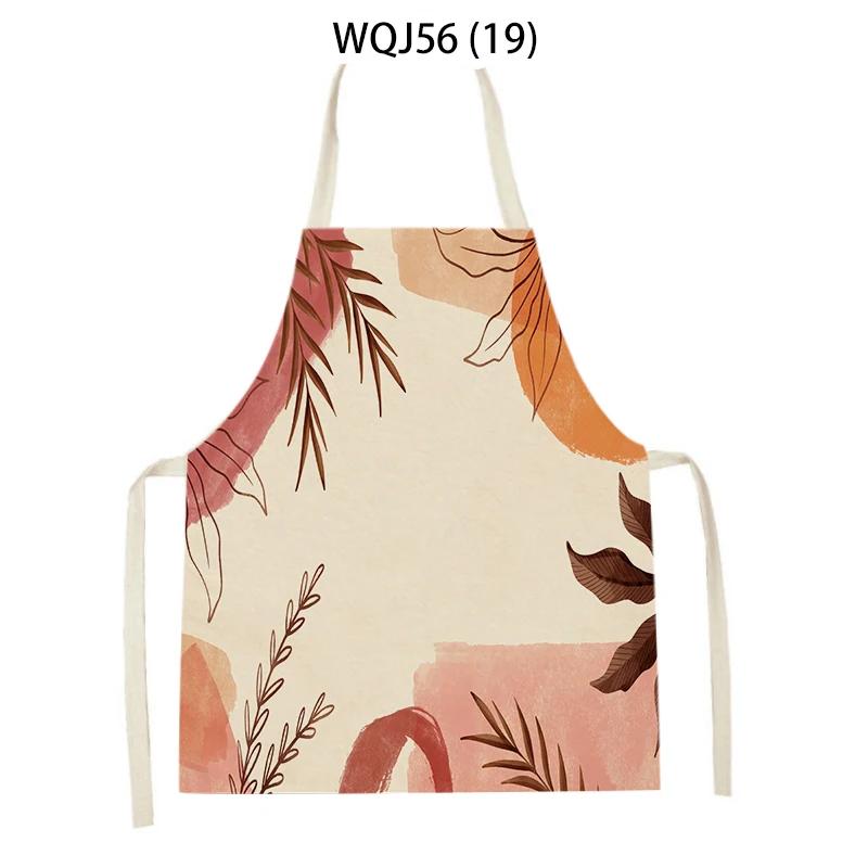 Cactus Pattern Home Cleaning Kitchen Aprons Plant Flowers Adult Kids Waist Bib Baking Accessories Cleaning Antifouling Apron