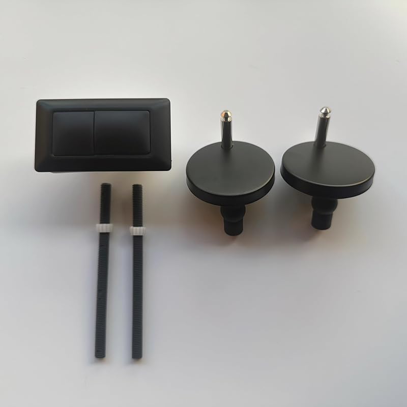 WK802C Toilet Rectangular Push Button for Dual-Flush Tank Replacement Parts Chrome