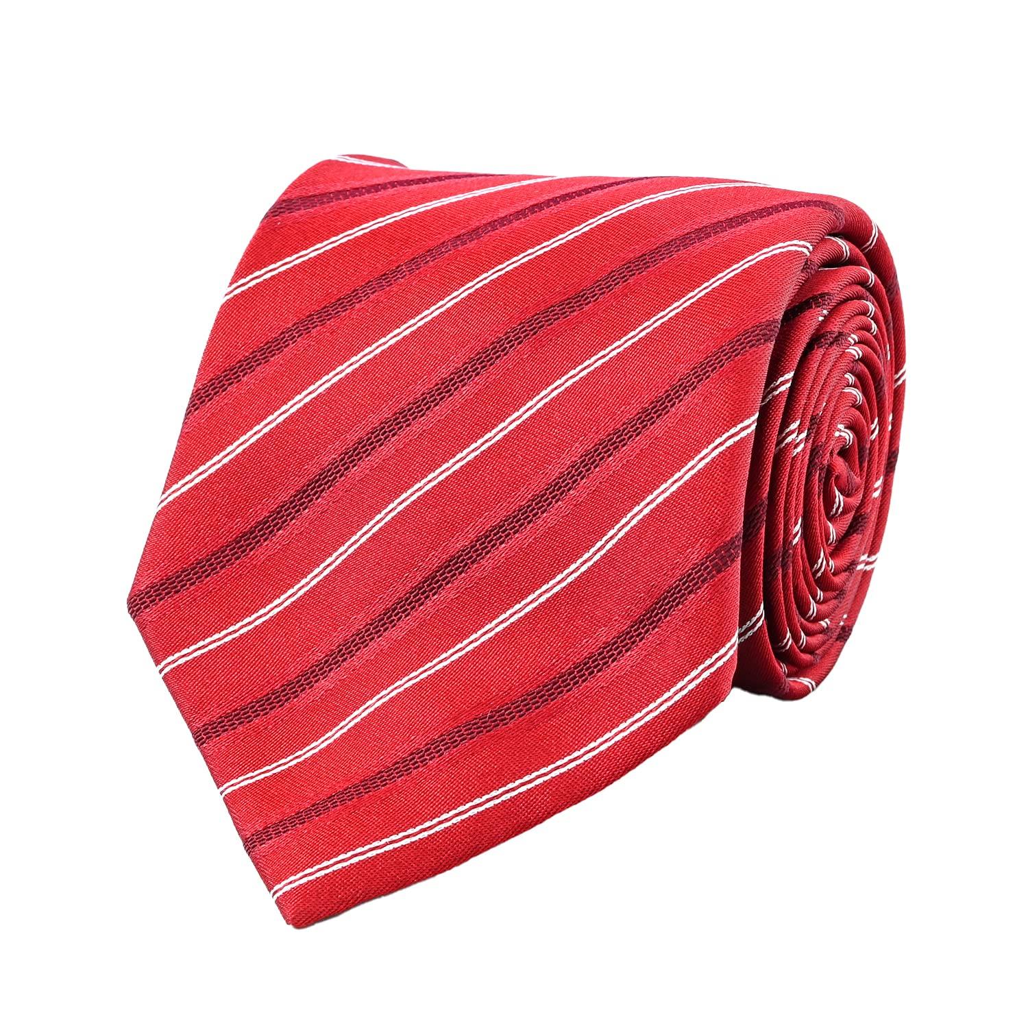 

Emporio Armani Necktie Red Large Sword Width Silk Striped Regimental Jacquard 340275 3R638 00075 MADE IN ITALY Men s 7.5cm 100% [Item] красный