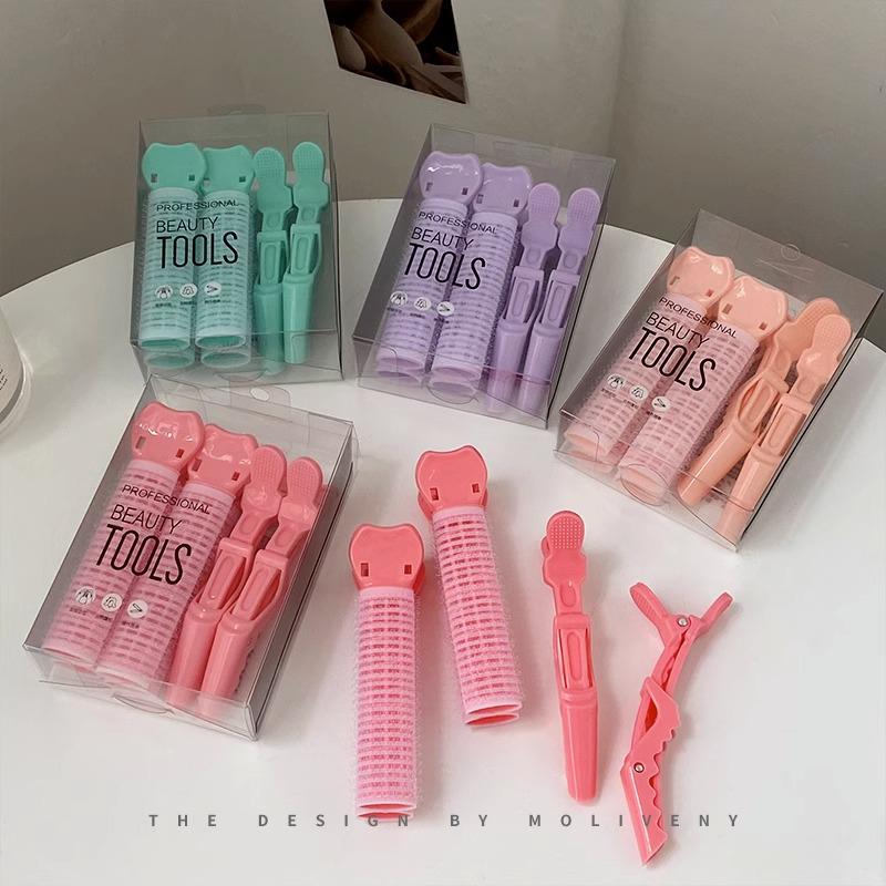 

Fluffy Seamless Bangs & Hair Root Volume Clip PVC Box Packaging