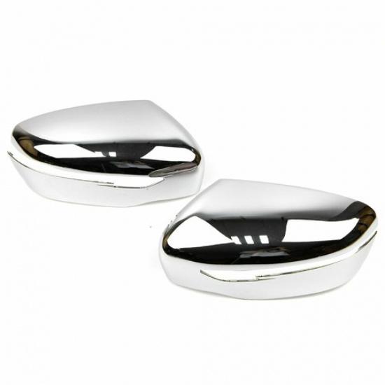 For Nissan Navara NP300 D23 2015-2018 Car Side Rearview Wing Mirror Cover Chrome