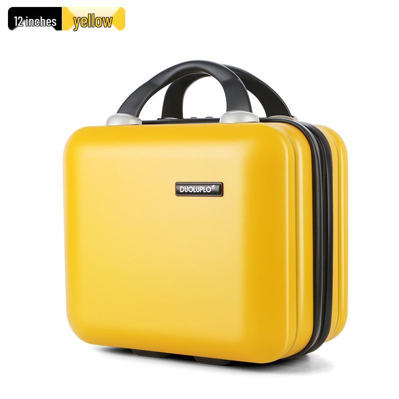 Compact Fashion Handbag: Multifunctional Makeup Case and Portable Carry-on Zipper Suitcase.
