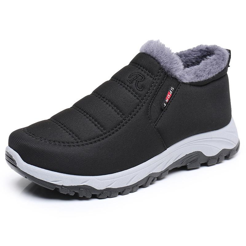 Fashion Men'S Winter New Style With Plush And Thick Snow Boots Warm And Comfortable Cotton Shoes Fashionable And Casual Sports Shoes