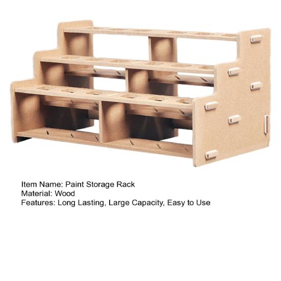Paint Organizer Multi-Layer Storage Rack Large Capacity High Stability Space-saving Moisture-Proof Paint Rack Stand