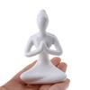 6 Styles Meditation Yoga Pose Statue Figurine Ceramic Yoga Figure Decor Ornament