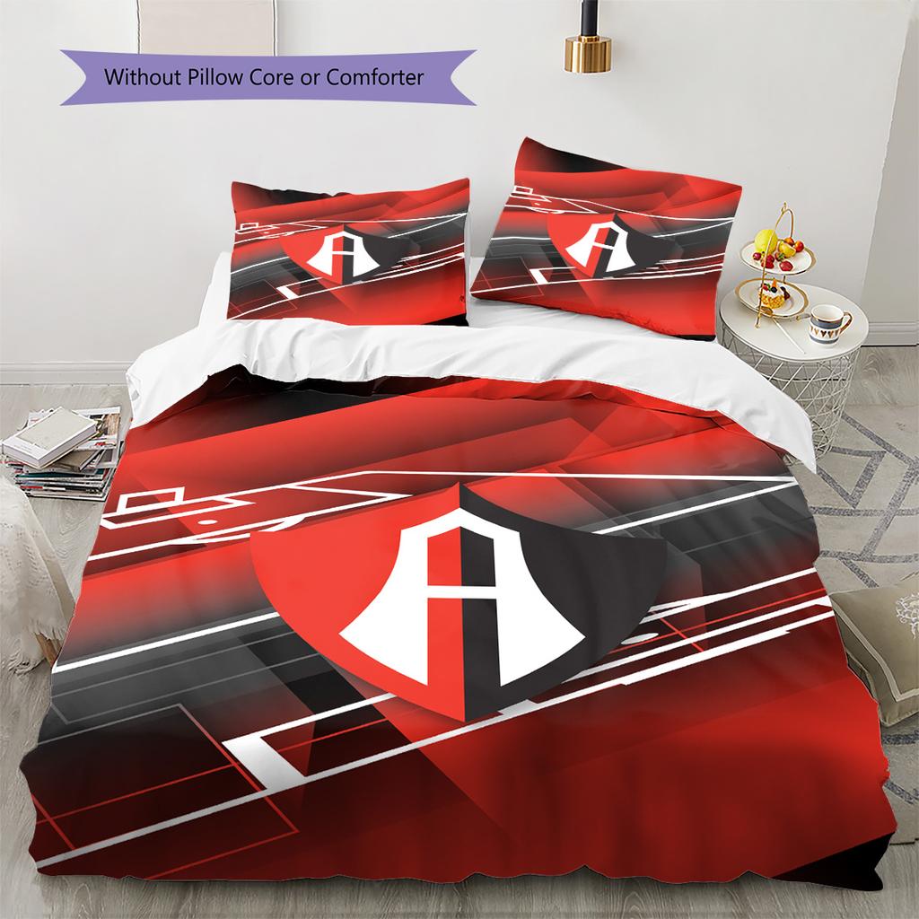 Atlas FC Pattern Bedding Set Quilt Cover Pillowcase Home Decor Gift (1 * duvet cover + 2 * pillowcase, without core)