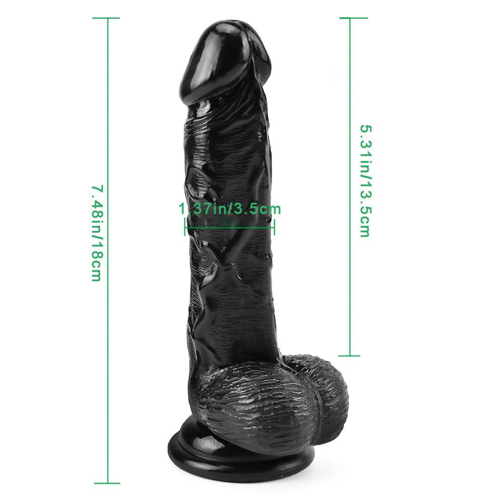 Stor dildo Erotisk myk anal buttplugg Realistisk penis Sterk sugekopp Pikkleke for voksne G-punkt Orgasme Sexleketøy for kvinner