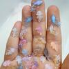 100 Pcs Mini Shiny Goldfish Ocean Aurora Nail Rhinestones  DIY Scrapbooking Accessories