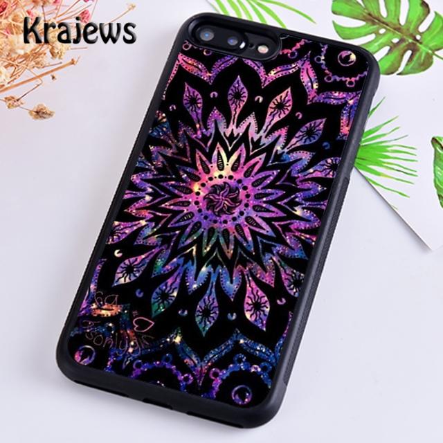 Krajews Indian Style Coloful Mandala Phone Case Cover For iPhone 17 Air 16 15 14 Plus 12 Pro Max Coque Fundas