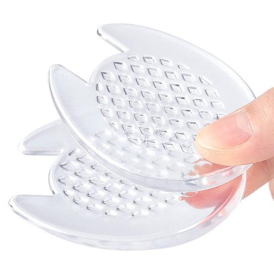 Yousheng 1 Pair Gel Heel Pad Foot Pain Relief Washable Reusable Self-adhesive Shock Absorbing High Heel Shoes Non-slip Heel Cushion Padding