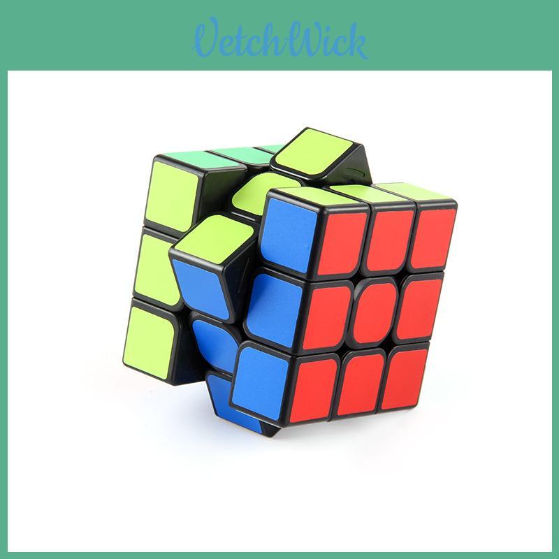 Smooth Rotating 5.7cm Black Background Round Corner 3x3 Children's Educational Cube