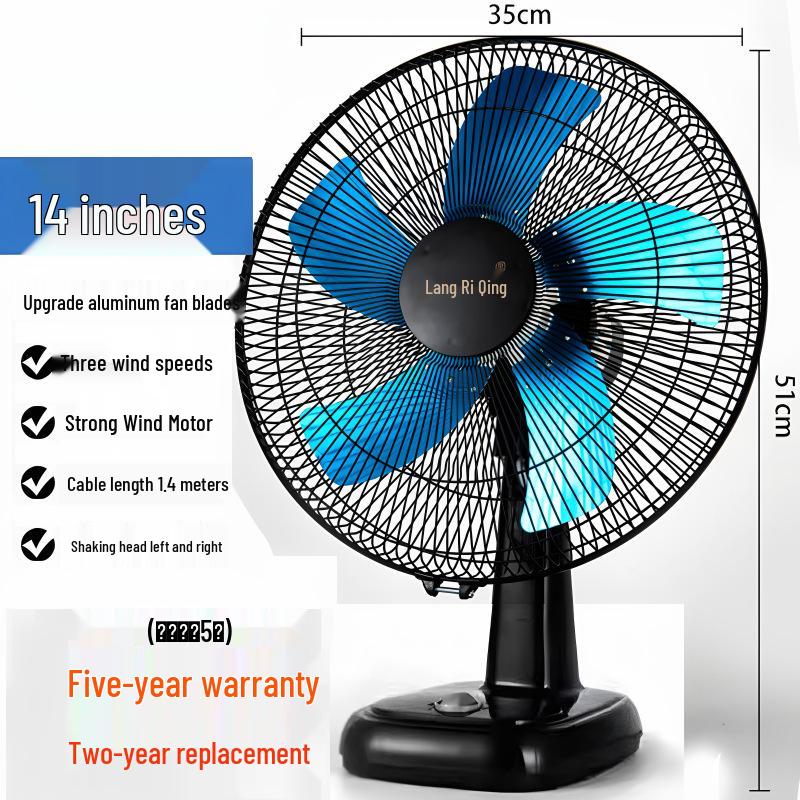 Tichý 16palcový oscilační stolní ventilátor pro domácnost, kancelář, studentskou kolej nebo k použití u postele