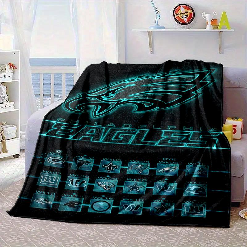 Philadelphia Eagles Portable Blanket/Soft Blanket Bedding Blanket Suitable for Travel Camping Living Rooms Offices Sofas Fan Gifts