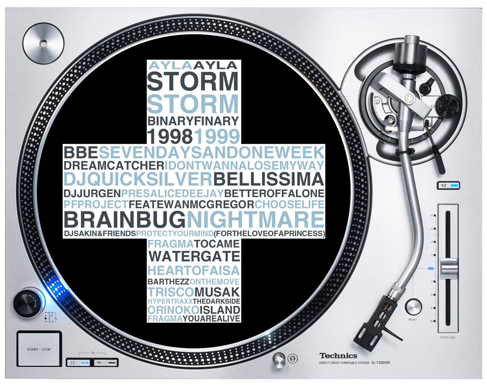 Trance Classics Positiva Records DJ Slipmat Rave EDM Acid House Music M