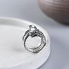 New Men 'S Retro Dragon Ring Tide Zodiac Dragon Domineering Animal Personality Is Fashionable And Adjustable 