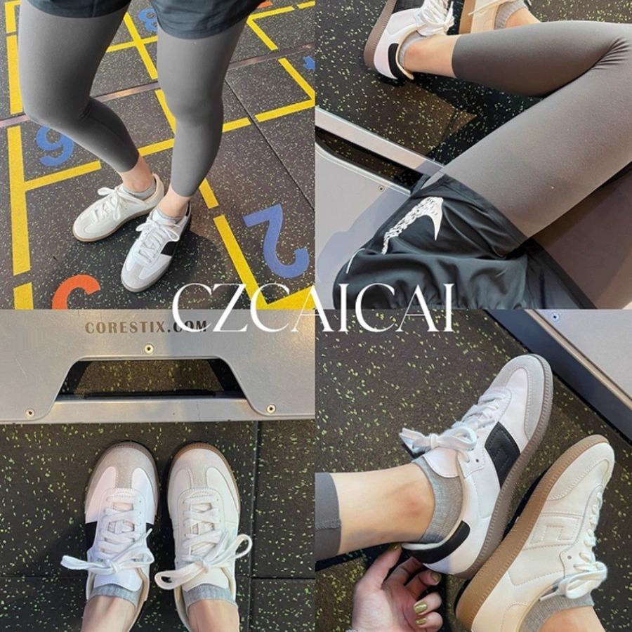 Leather niche silver German training shoes women's 2025 spring new retro round head splicing casual sports shoes Forrest Gump shoes