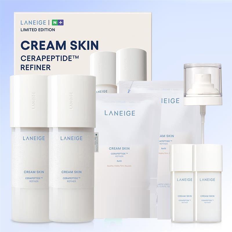

Laneige Cream Skin Refiner Deep Hydration Toner Double Set 170mL + 130mL with Mist Pump