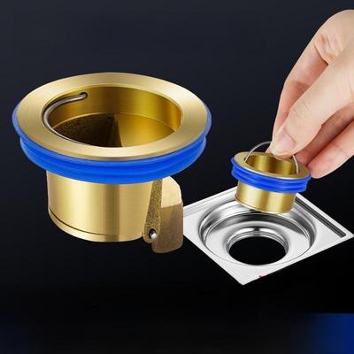 Núcleo de ralo desodorizante universal totalmente em cobre - resistente a odores e insetos para sistemas de esgoto de chuveiros e vasos sanitários