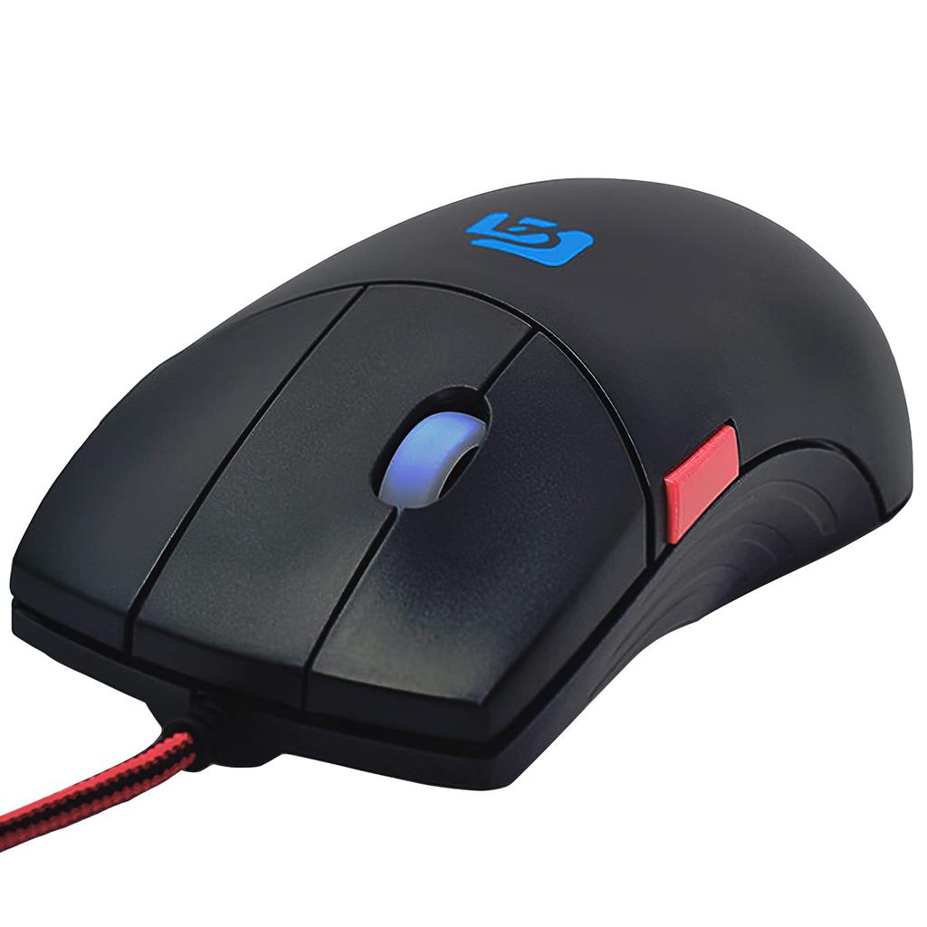 Shengshou 5-Button Wired Mouse with 4 DPI Modes, 1200-3200 DPI, High Precision, Adjustable Buttons, Independent Scroll Button, Custom Macro