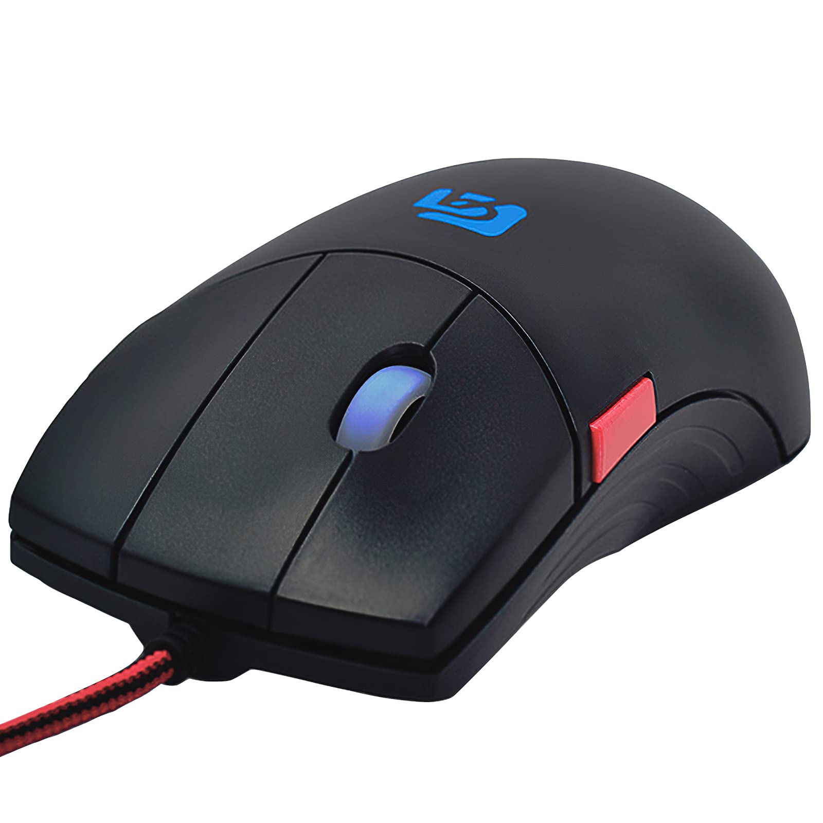 

Shengshou 5-Button Wired Mouse with 4 DPI Modes, 1200-3200 DPI, High Precision, Adjustable Buttons, Independent Scroll Button, Custom Macro