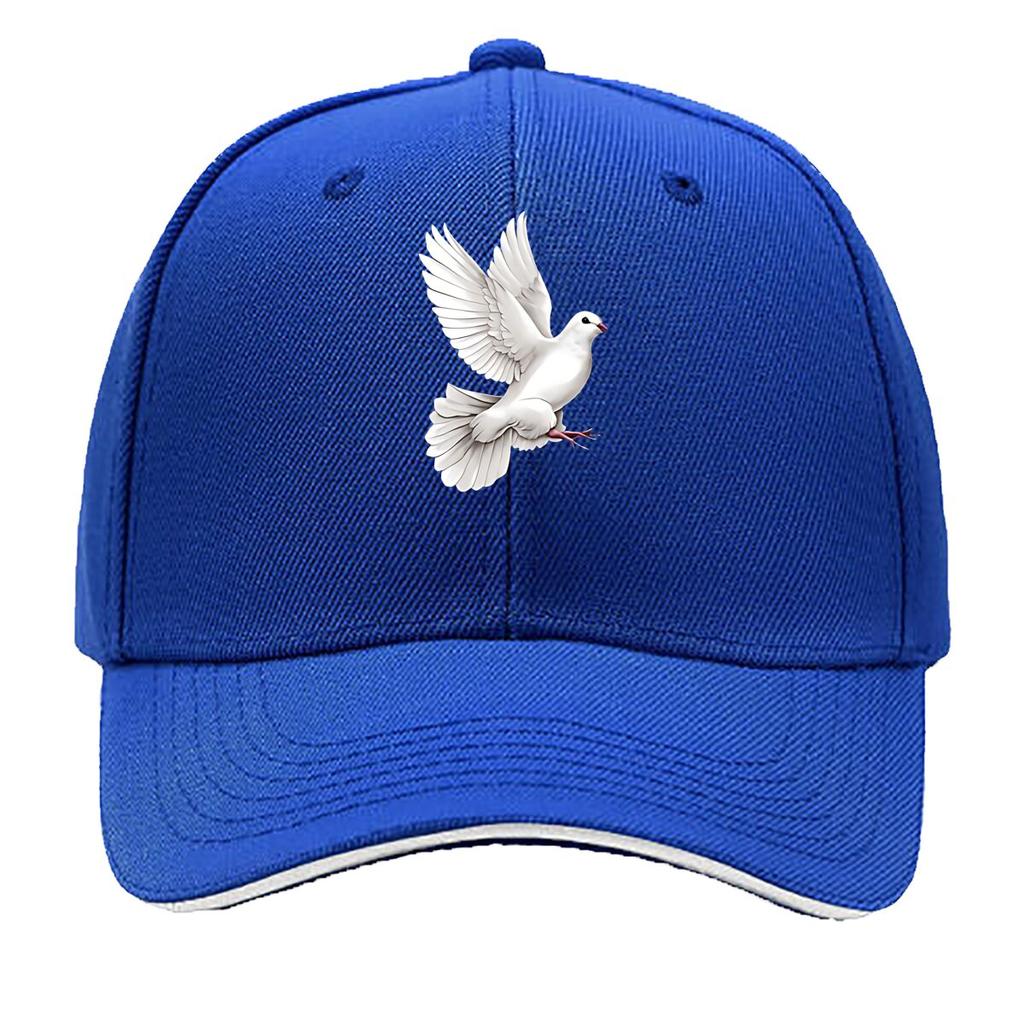 White Flying Dove Resin Home Decor Statue Hip Hop Hat Fashion Outdoor Sports Sandwich Baseball Cap