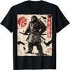 Bigfoot Sasquatch Samurai Graphic Japanese Warrior Anime T-Shirt