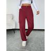 Womens High-Waisted Cargo Pants Loose Fit Streetwear Trousers With Multiple Pockets Lightweight Acetate Blend