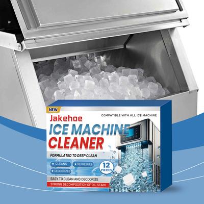 Reinigungstabletten für Eismaschinen, professionelle Entkalkungstabletten zur Wartung und Desinfektion von Eismaschinen (12 Stück)