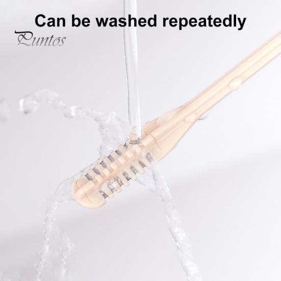 2/4/8Pcs Nasal Hair Cutter with Ear Picker Double Blade Nose Hair Trimmer 360-degree Rotation Mini Nasal Hair Razor for Women Men