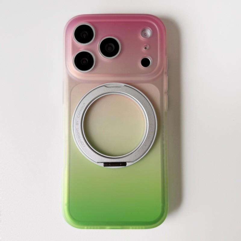 IMD Gradient TPU Phone Case With Rotating Kickstand IPhone 16 15 Pro Max Compatible iPhone 15 Pro